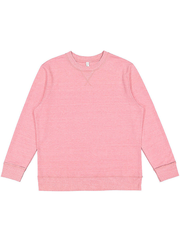 LAT 6935 Unisex Vintage Wash Crew Front Fullsize"