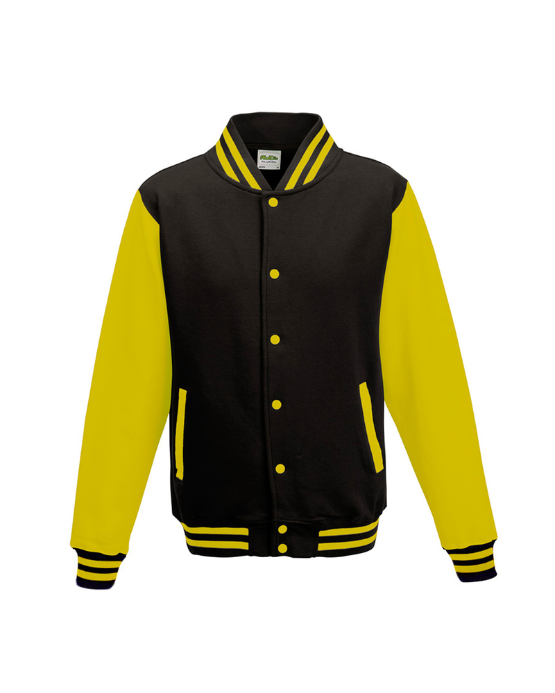 Just Hoods By AWDis JHA043 Men's 80/20 Heavyweight Letterman Jacket Front Fullsize"