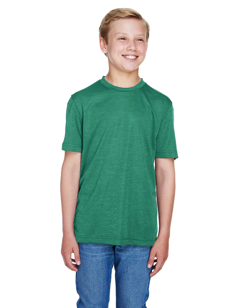 Team 365 TT11HY Youth Sonic Heather Performance T-Shirt Front Fullsize"