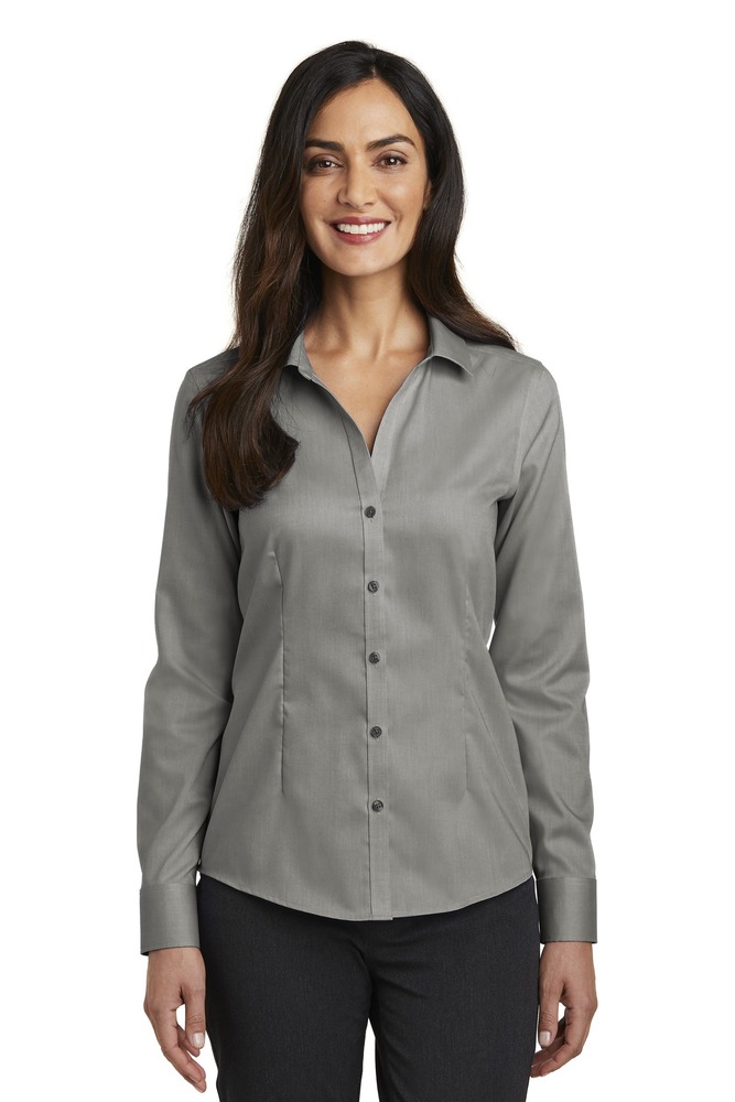 red house rh250 ladies pinpoint oxford non-iron shirt Front Fullsize