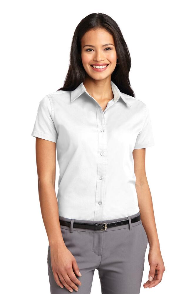 Port Authority L508 Ladies Short Sleeve Easy Care Shirt Front Fullsize"