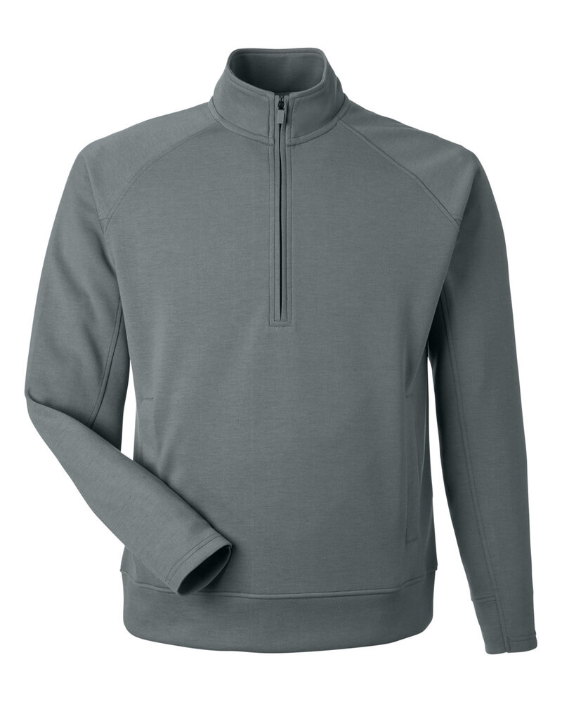 j america 8751ja unisex apex fleece quarter-zip Front Fullsize