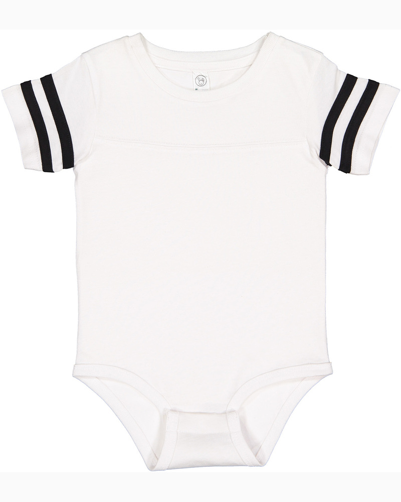 Rabbit Skins 4437 Infant Football Bodysuit Front Fullsize"