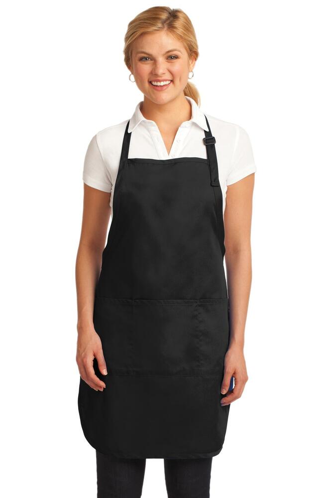 port authority a703 easy care full-length apron with stain release Front Fullsize