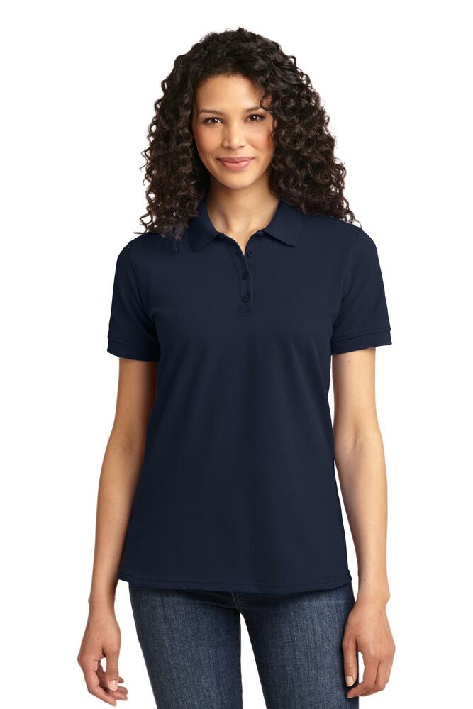 port & company lkp155 ladies core blend pique polo Front Fullsize