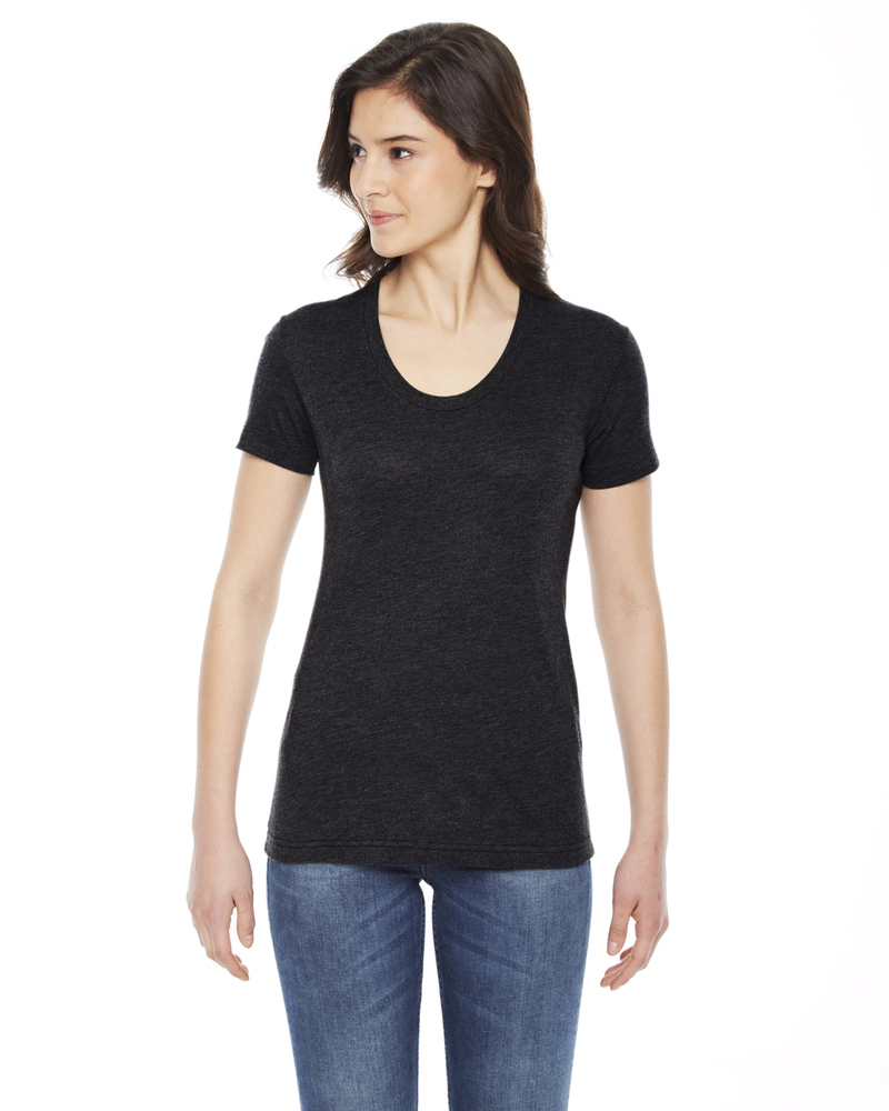 American Apparel BB301W Ladies' Poly-Cotton Short-Sleeve Crewneck Front Fullsize"