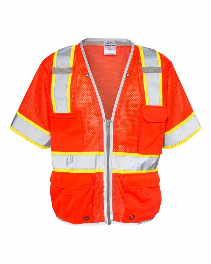 Kishigo 1550-1551 Premium Brilliant Series® Heavy Duty Class 3 Vest Front Fullsize"