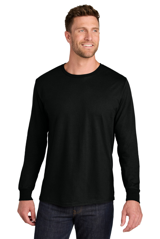 jerzees ic46l ultimate ™ unisex ring spun long sleeve t-shirt Front Fullsize