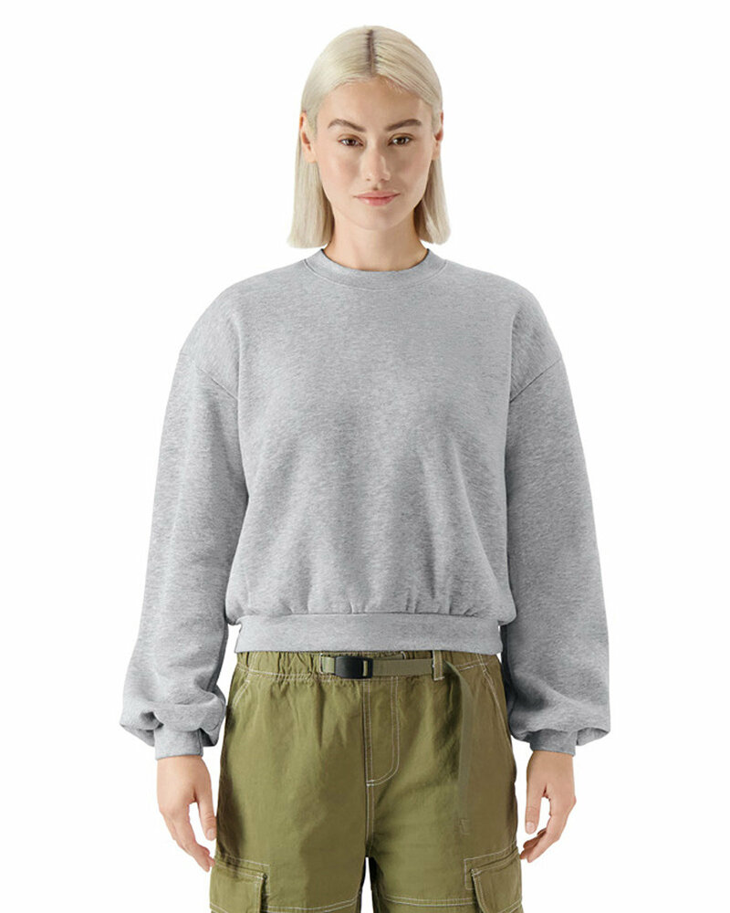 american apparel rf494 ladies' reflex fleece crewneck sweatshirt Front Fullsize
