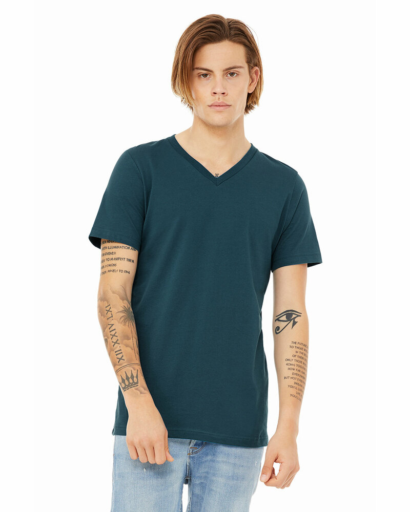 Bella + Canvas 3005 Unisex Jersey Short-Sleeve V-Neck T-Shirt Front Fullsize"