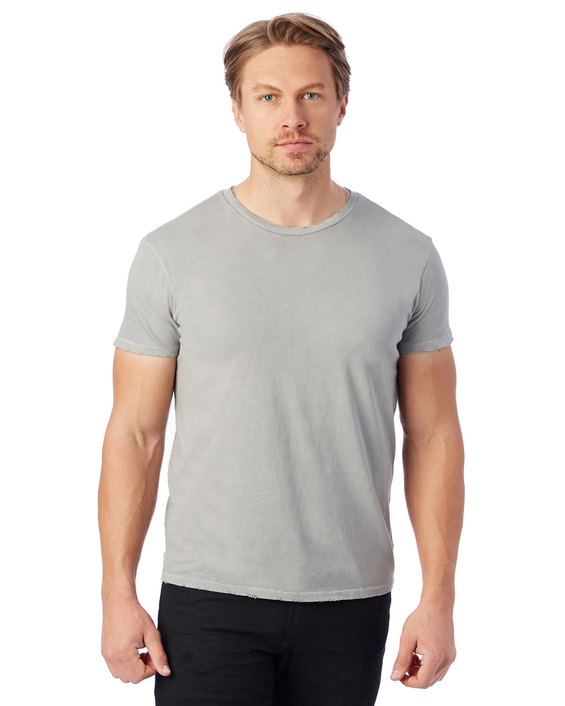 alternative 04850c1 men's heritage garment-dyed distressed t-shirt Front Fullsize