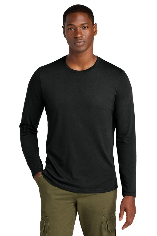 district dt185 perfect weight ® cvc long sleeve tee Front Fullsize