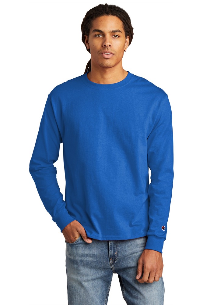 Champion CC8C Adult Long-Sleeve T-Shirt Front Fullsize"
