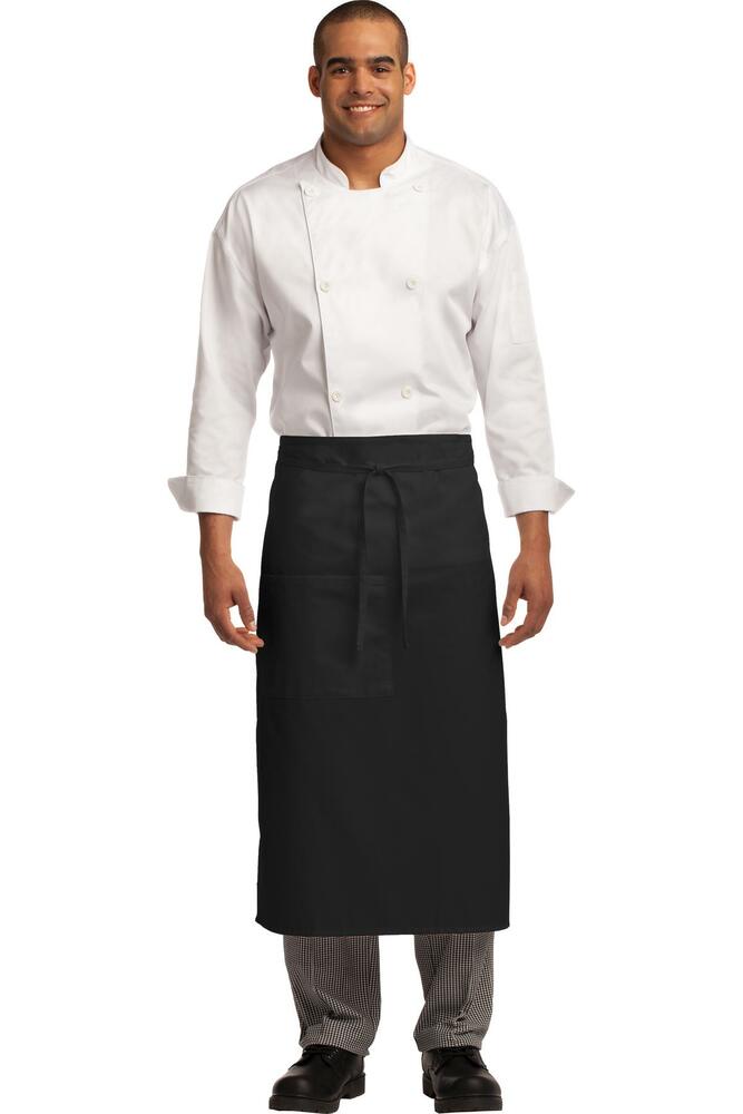 port authority a701 easy care full bistro apron with stain release Front Fullsize
