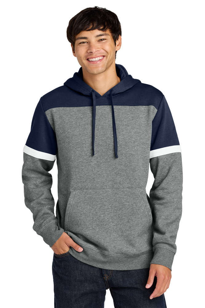 Sport-Tek STF205 Drive Fleece Colorblock Hoodie Front Fullsize"