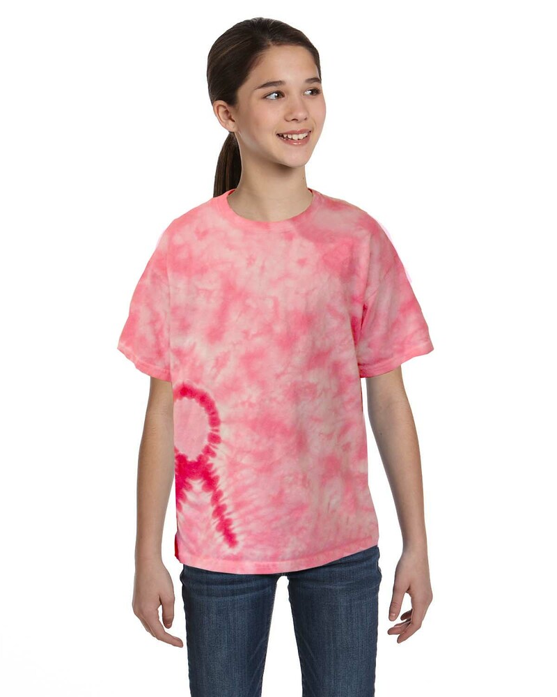 tie-dye cd1150y youth shapes t-shirt Front Fullsize