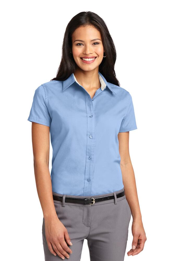 Port Authority L508 Ladies Short Sleeve Easy Care Shirt Front Fullsize"