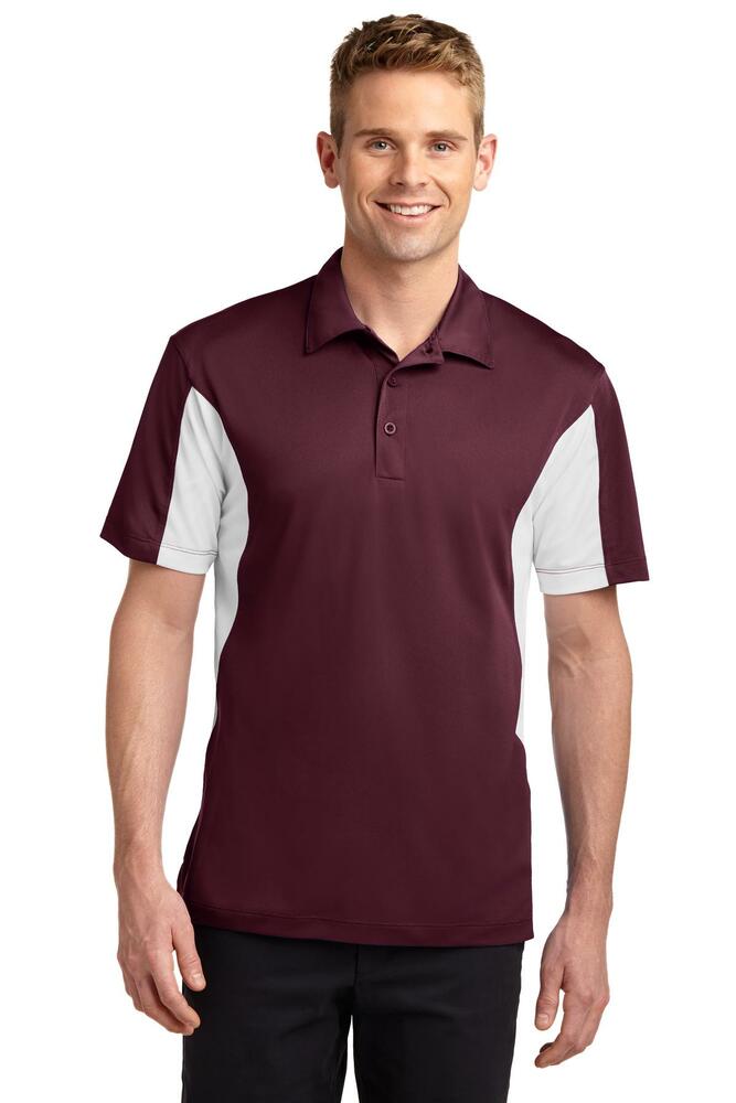 Sport-Tek ST655 Side Blocked Micropique Sport-Wick ® Polo Front Fullsize"