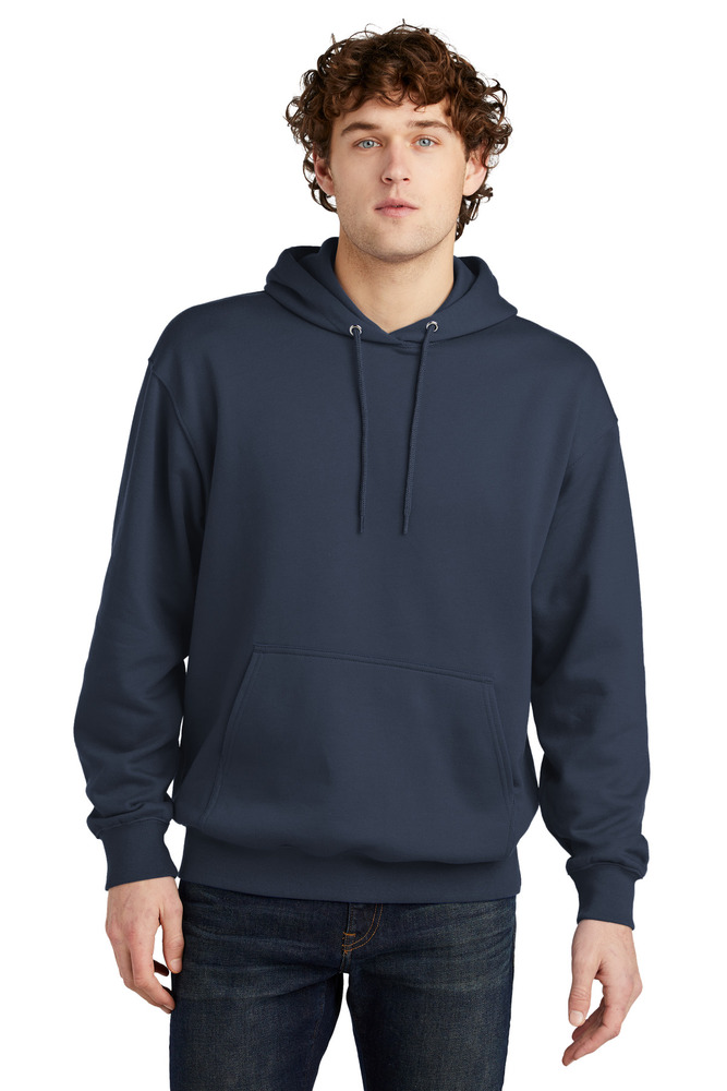 Port & Company PC79H Fleece Pullover Hooded Sweatshirt Front Fullsize"