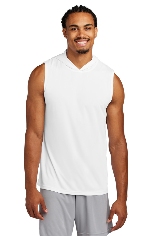 sport-tek st352h competitor ™ sleeveless hoodie Front Fullsize