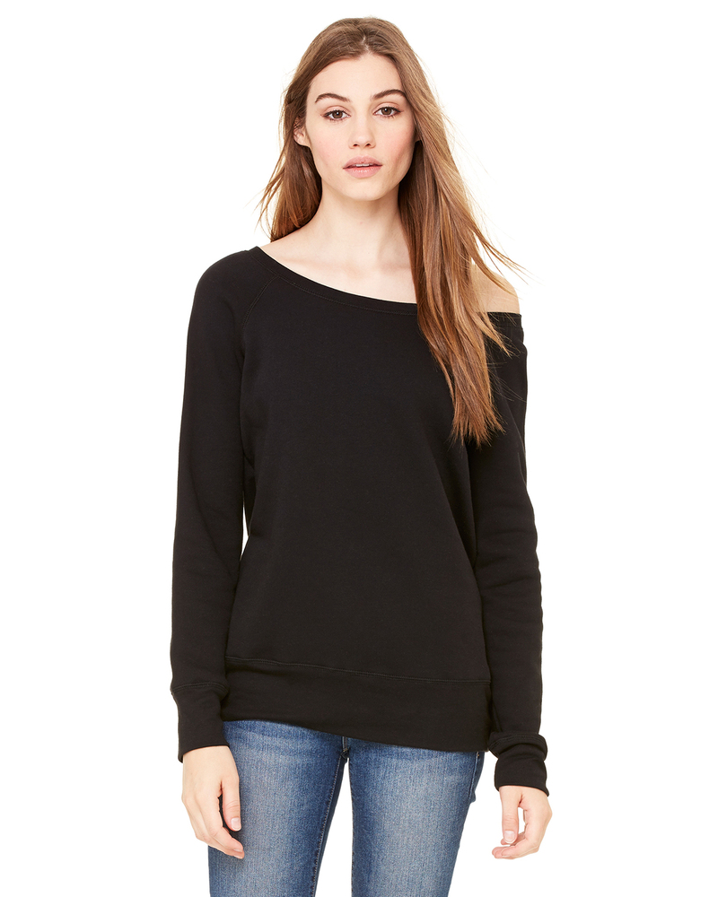 Bella + Canvas 7501 | Women's Sponge Fleece Wide-Neck Sweatshirt ...