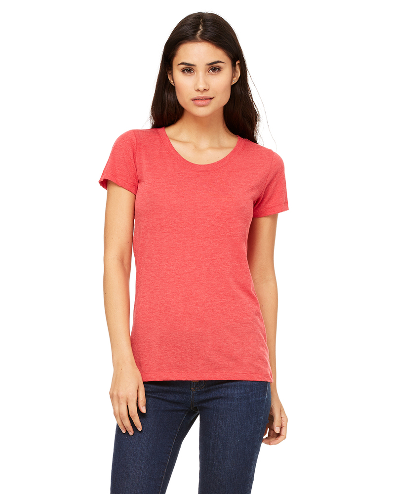 Bella + Canvas B8413 Women's Triblend Short Sleeve Tee Front Fullsize"