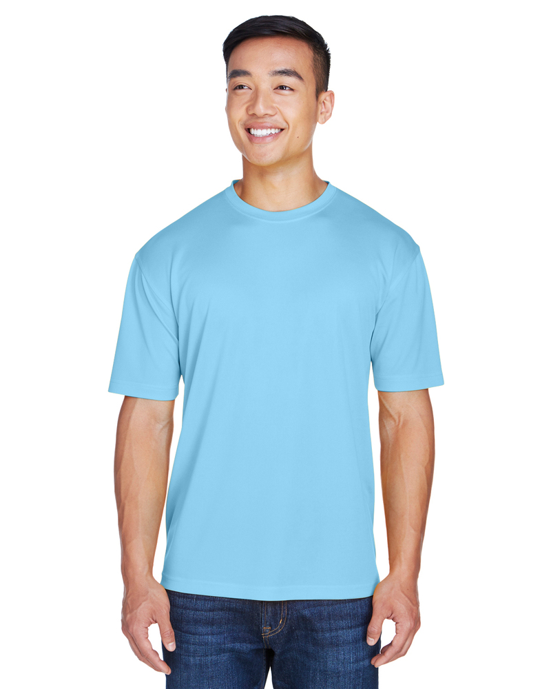 UltraClub Men's Cool & Dry Sport Performance Tee - Moisture-Wicking Polyester, Athletic Fit, Charcoal (5XL) - View #8