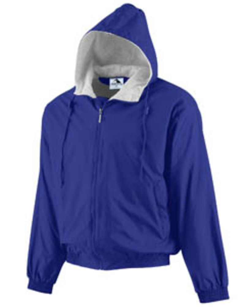 Augusta Sportswear 3280 Hooded Taffeta Jacket/Fleece Lined Front Fullsize"