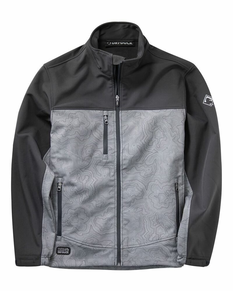 Dri Duck 5350T Men's Tall Water-Resistant Soft Shell Motion Jacket Front Fullsize"
