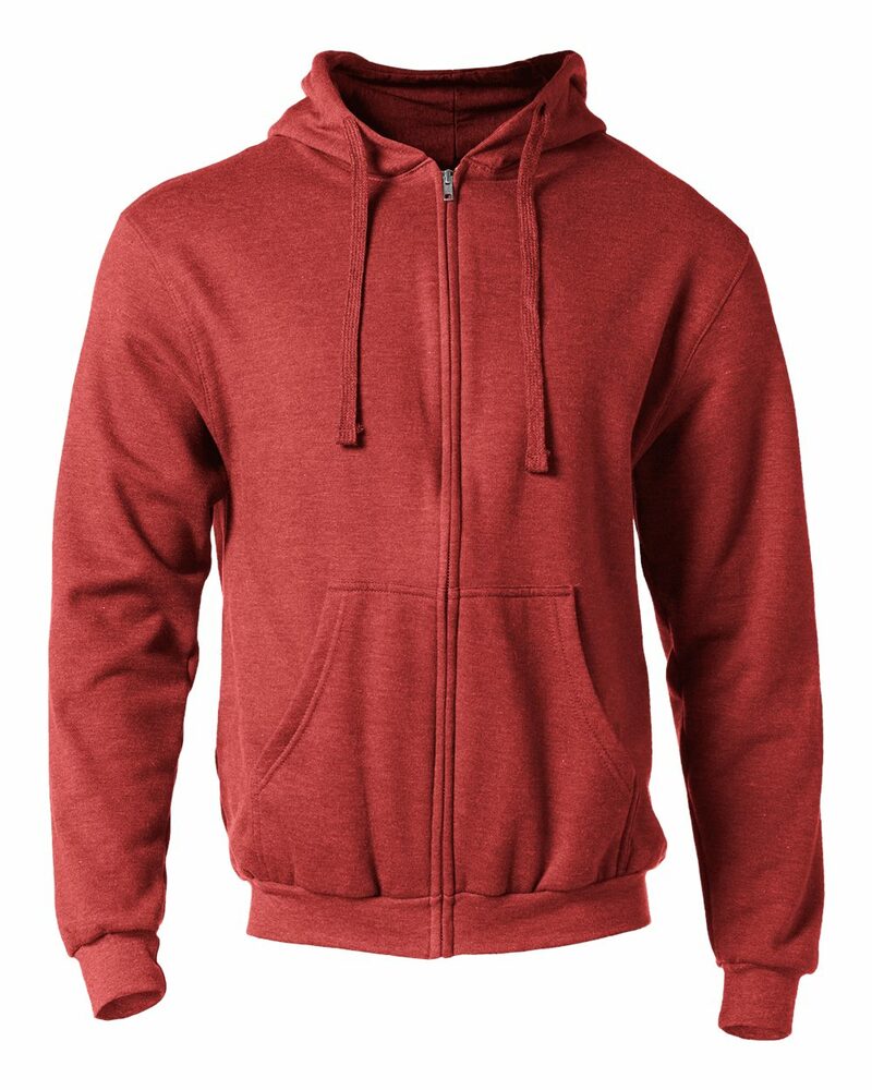 Tultex 331 Full-Zip Hooded Sweatshirt Front Fullsize"