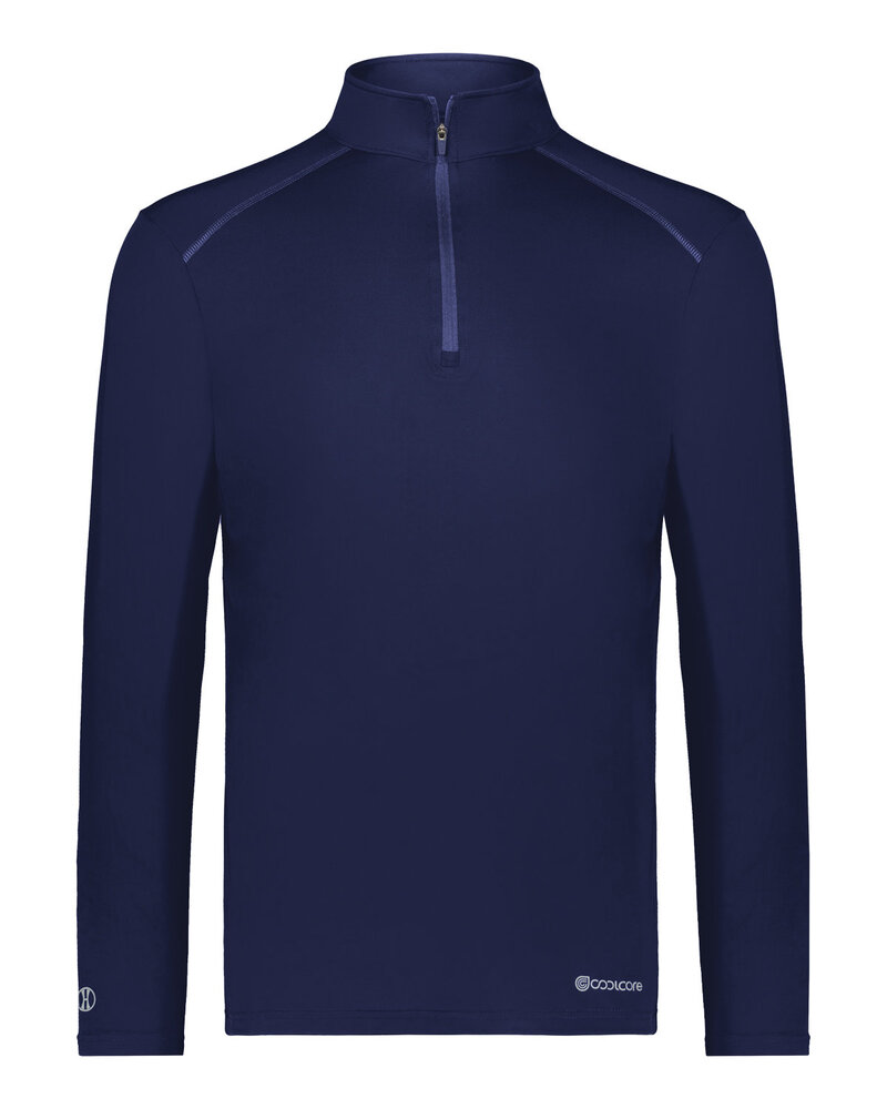 Holloway 222140 Adult Quarter-Zip Pullover Powered by Coolcore Front Fullsize"