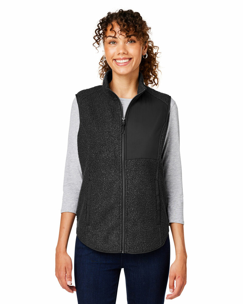 north end ne714w ladies' aura sweater fleece vest Front Fullsize