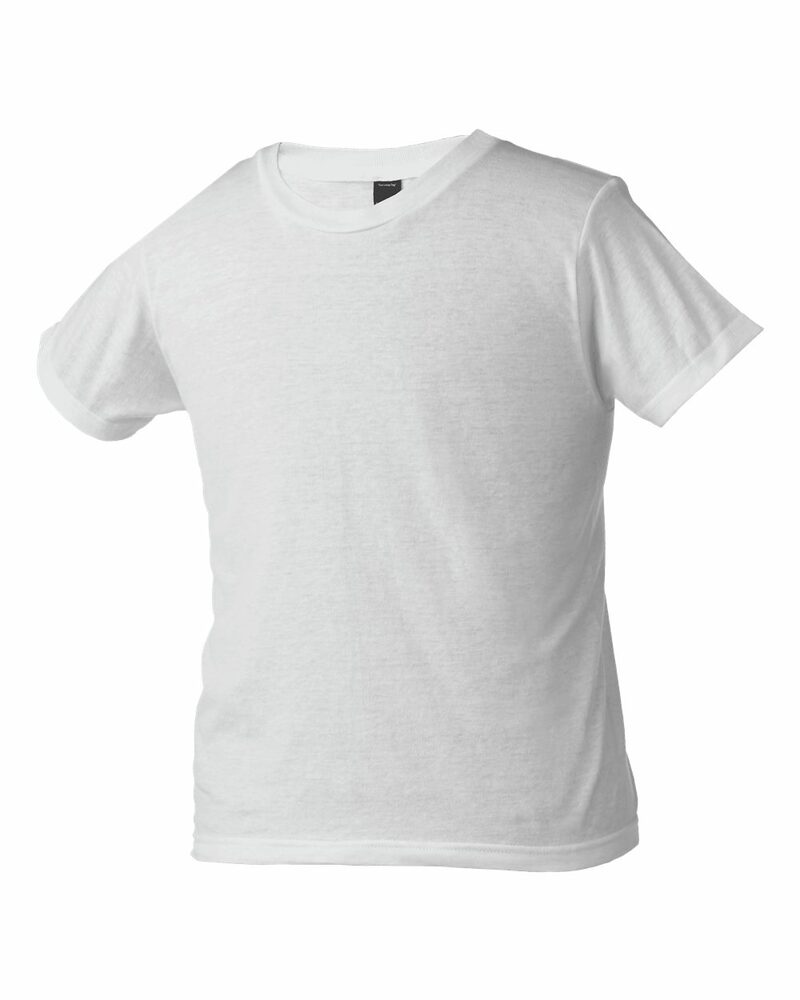 tultex 0235tc youth fine jersey t-shirt Front Fullsize
