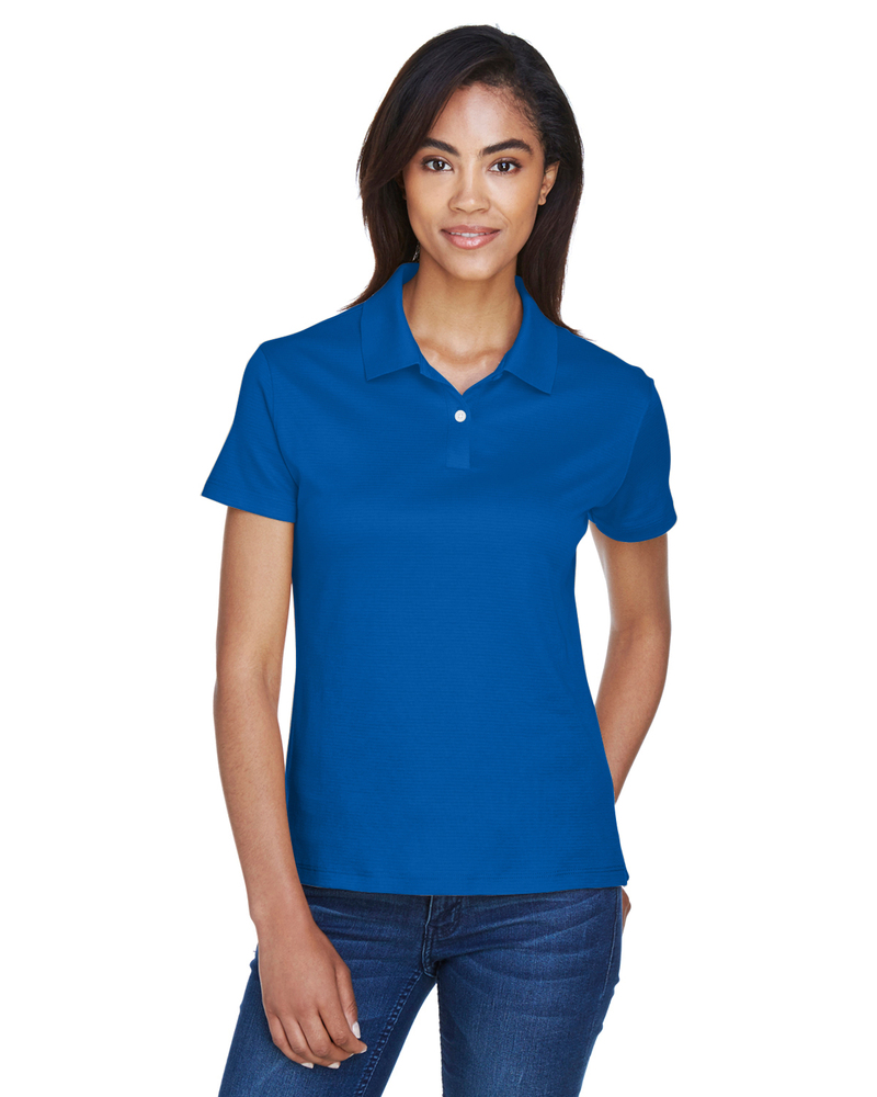 devon & jones dg200w ladies' pima-tech™ jet piqué polo Front Fullsize