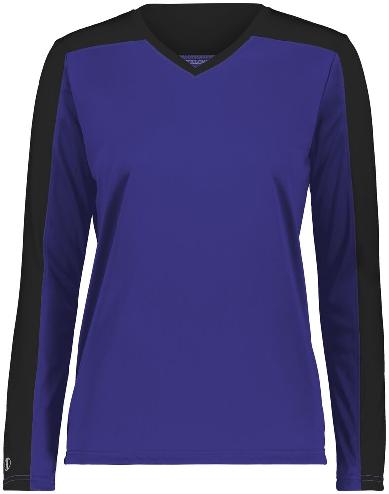 Holloway 223702 Ladies Momentum Team Long Sleeve Tee Front Fullsize"