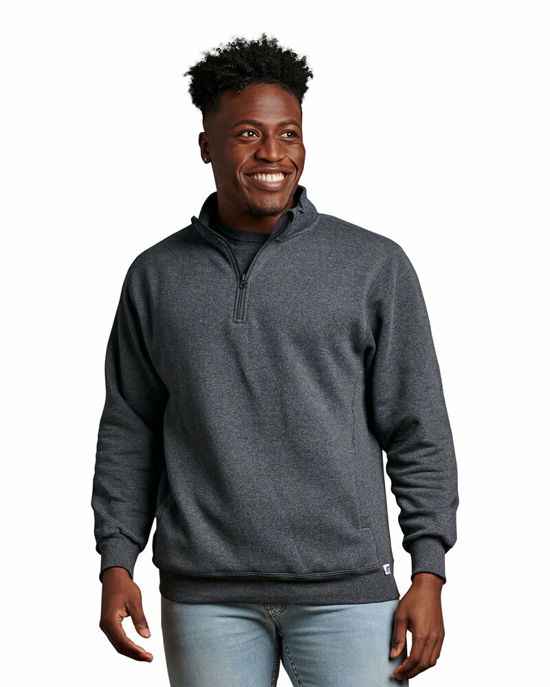 russell athletic 1z4hbm dri-power® fleece 1/4 zip pullover Front Fullsize