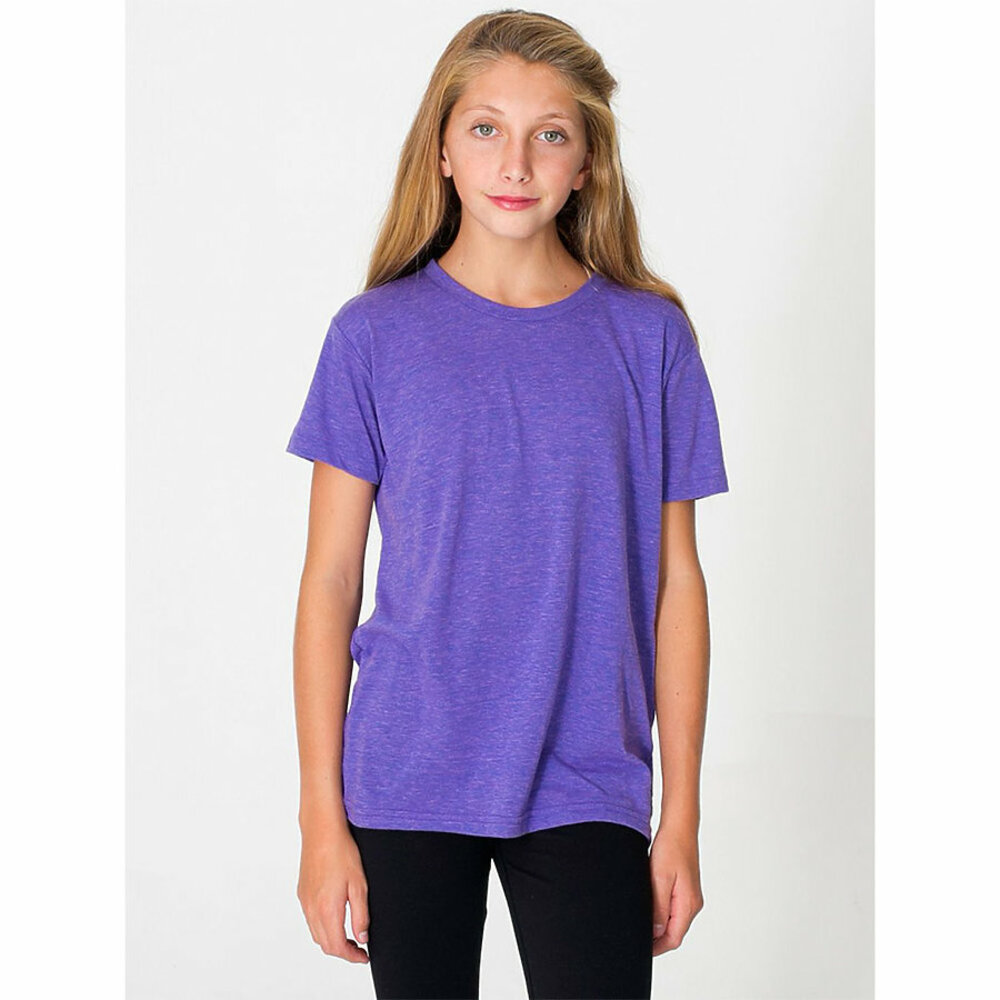 american apparel tr201w youth triblend short-sleeve t-shirt Front Fullsize
