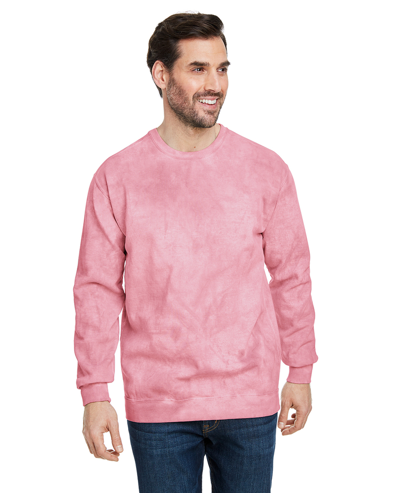 comfort colors 1545cc adult color blast crewneck sweatshirt Front Fullsize
