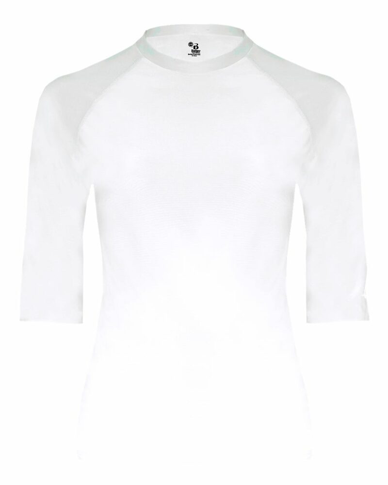 Badger Sport 4627 Pro Compression 1/2 Sleeve Crew Front Fullsize"