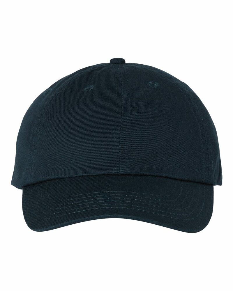 valucap vc300a adult bio-washed classic dad’s cap Front Fullsize