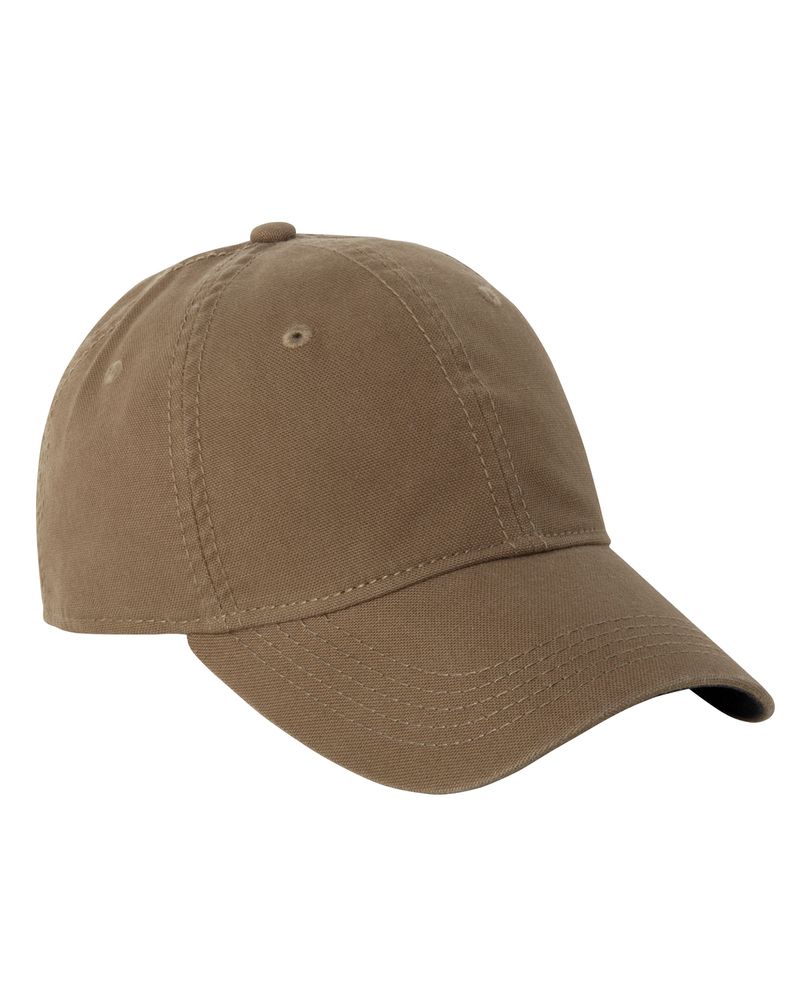 dri duck di3356 highland unstructured low-profile canvas hat Front Fullsize