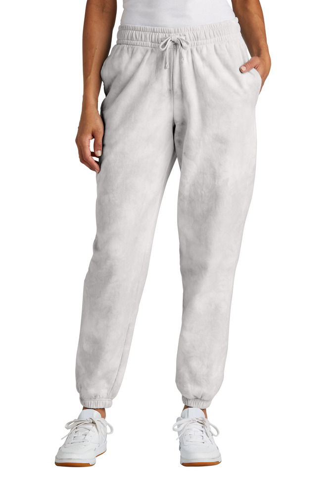 port & company lpc140p ladies beach wash ® cloud tie-dye sweatpant Front Fullsize