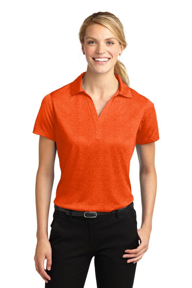 Sport-Tek LST660 Ladies Heather Contender™ Polo Front Fullsize"