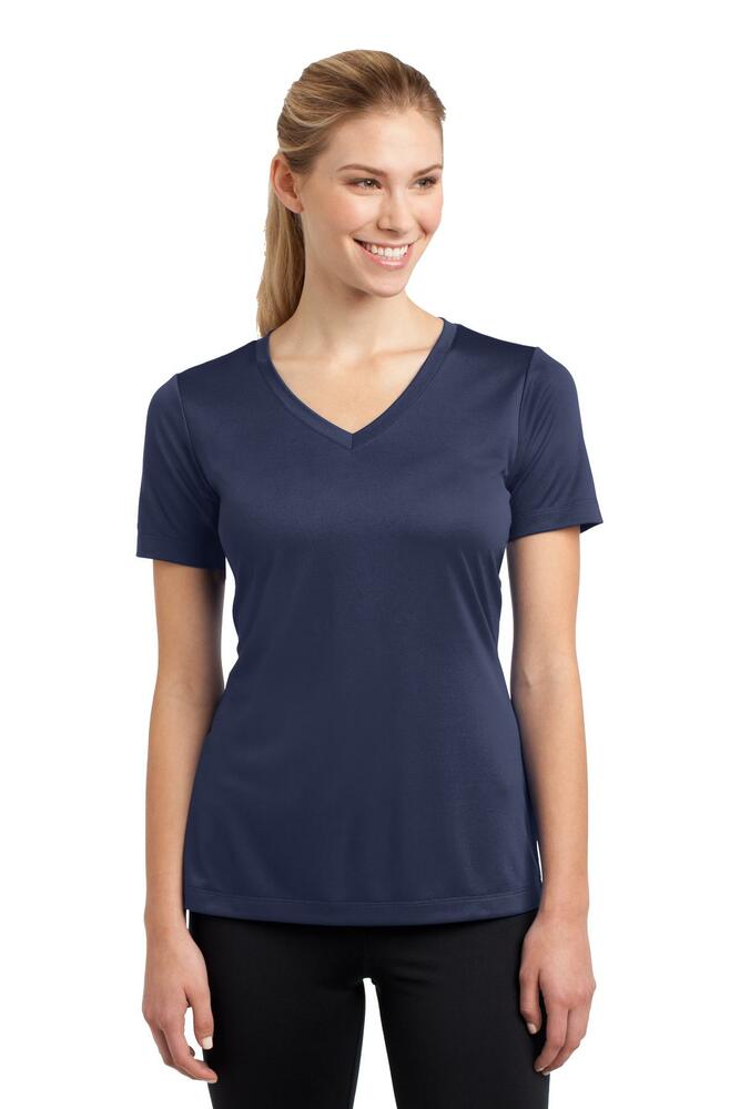 sport-tek lst353 women's posicharge ® competitor™ v-neck tee Front Fullsize