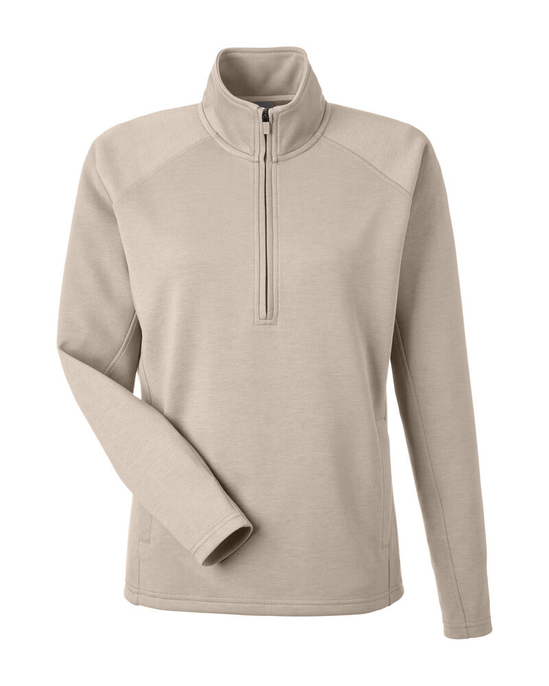 J America 8754JA Ladies' Apex Fleece Quarter-Zip Front Fullsize"
