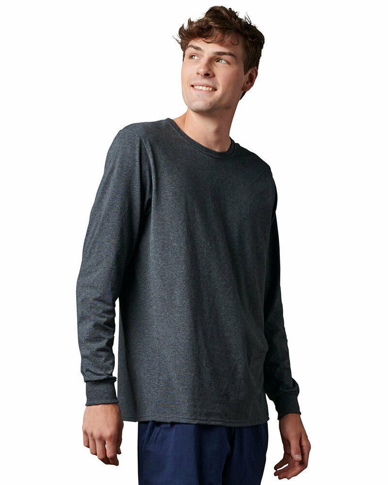 russell athletic 600lrus combed ringspun long sleeve t-shirt Front Fullsize