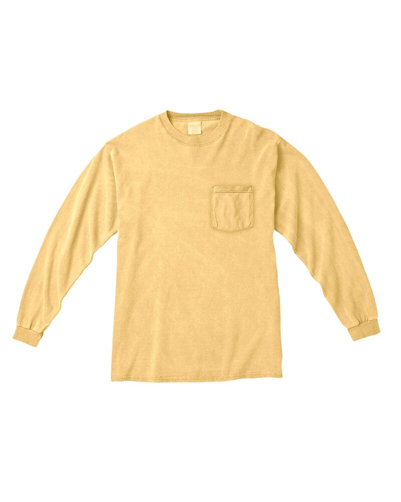 comfort colors c4410 adult heavyweight rs long-sleeve pocket t-shirt Front Fullsize
