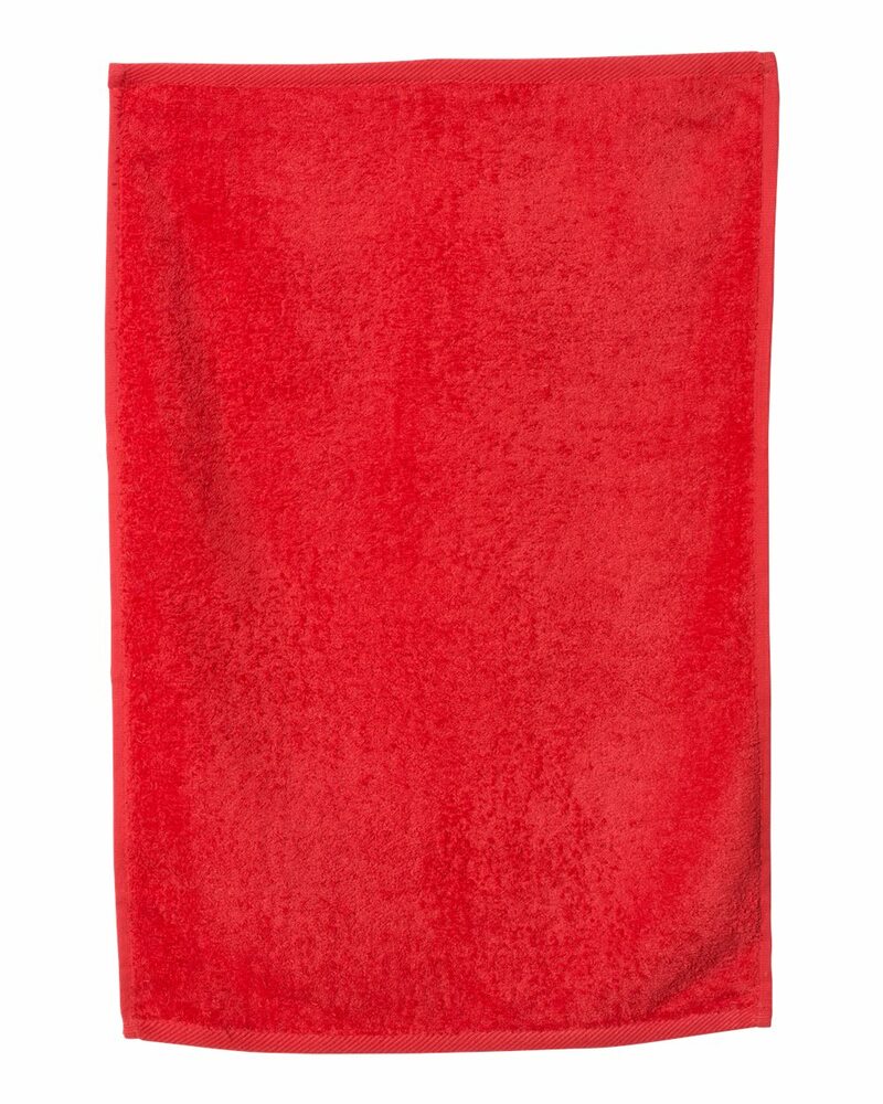 q-tees t300 deluxe hemmed hand towel Front Fullsize