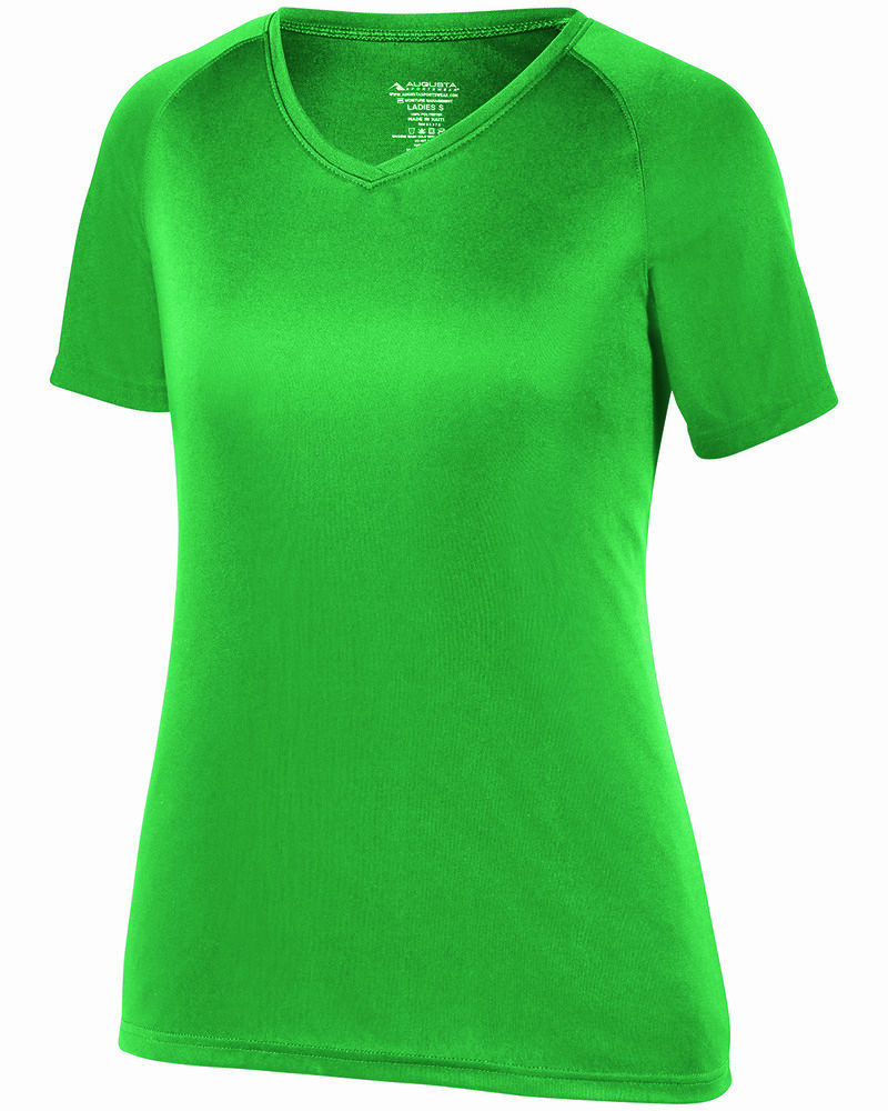 Augusta Sportswear 2792 Ladies Attain Wicking Raglan Sleeve Tee Front Fullsize"