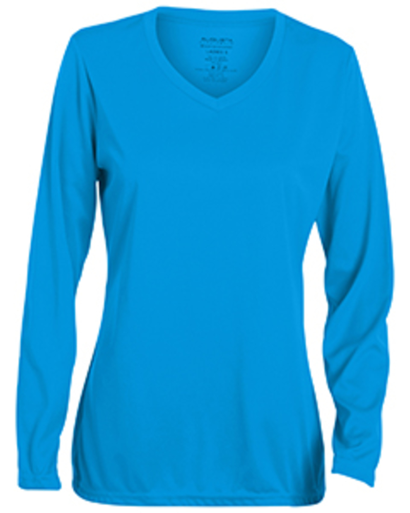 Augusta Sportswear 1788 Ladies NexGen Wicking Long Sleeve Tee Front Fullsize"